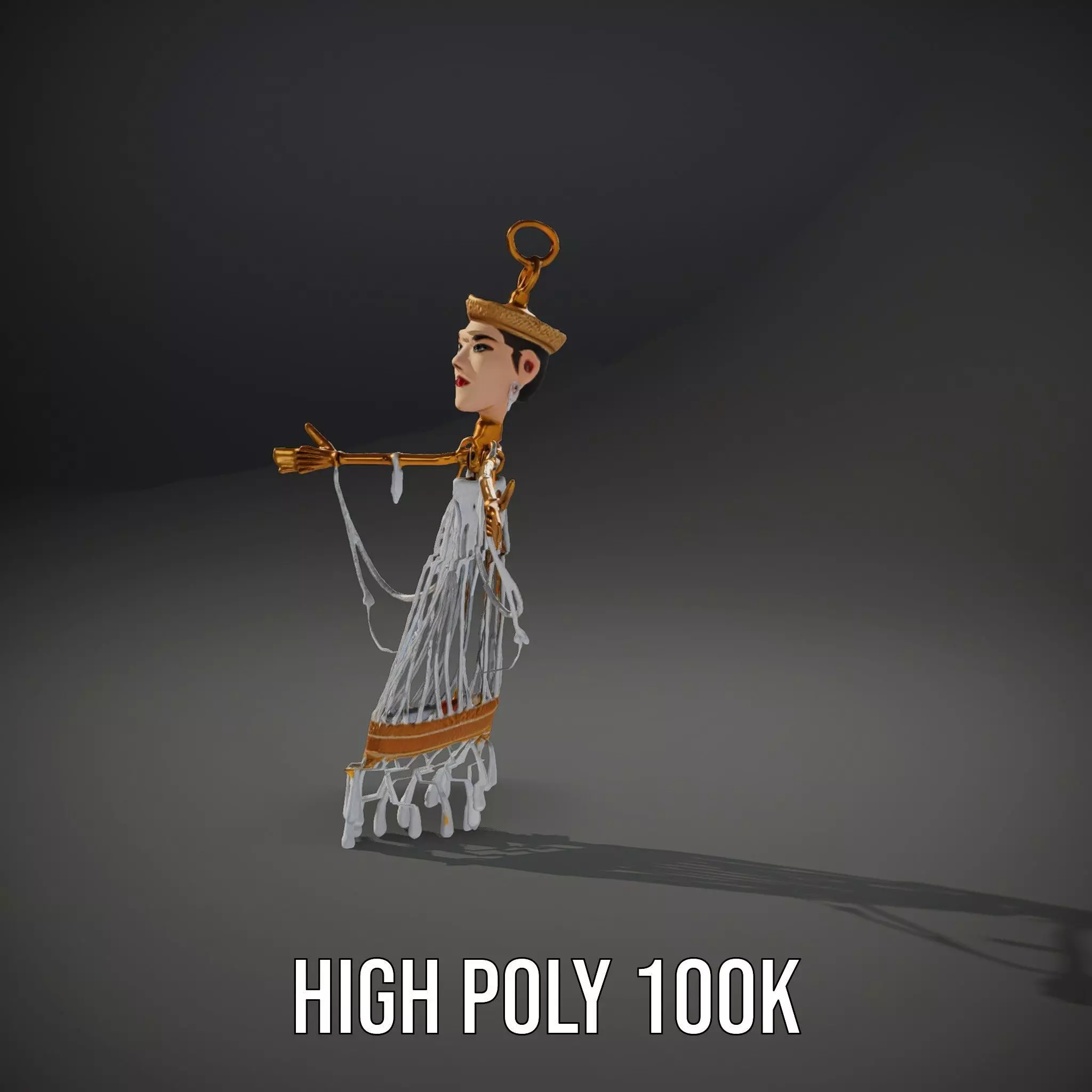 Elegant Crystal Chandelier model pack Low-poly 3D model_22