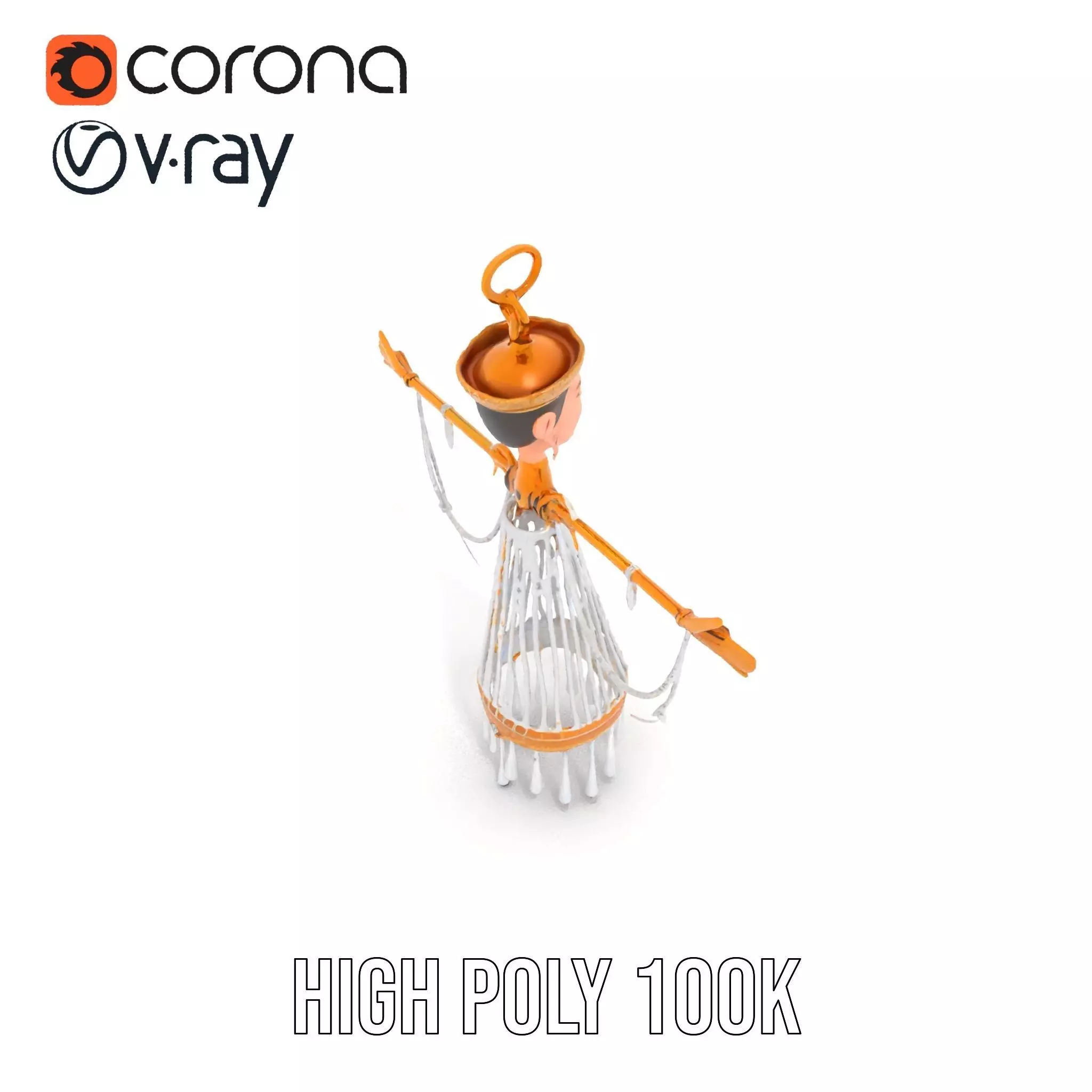 Elegant Crystal Chandelier model pack Low-poly 3D model_33