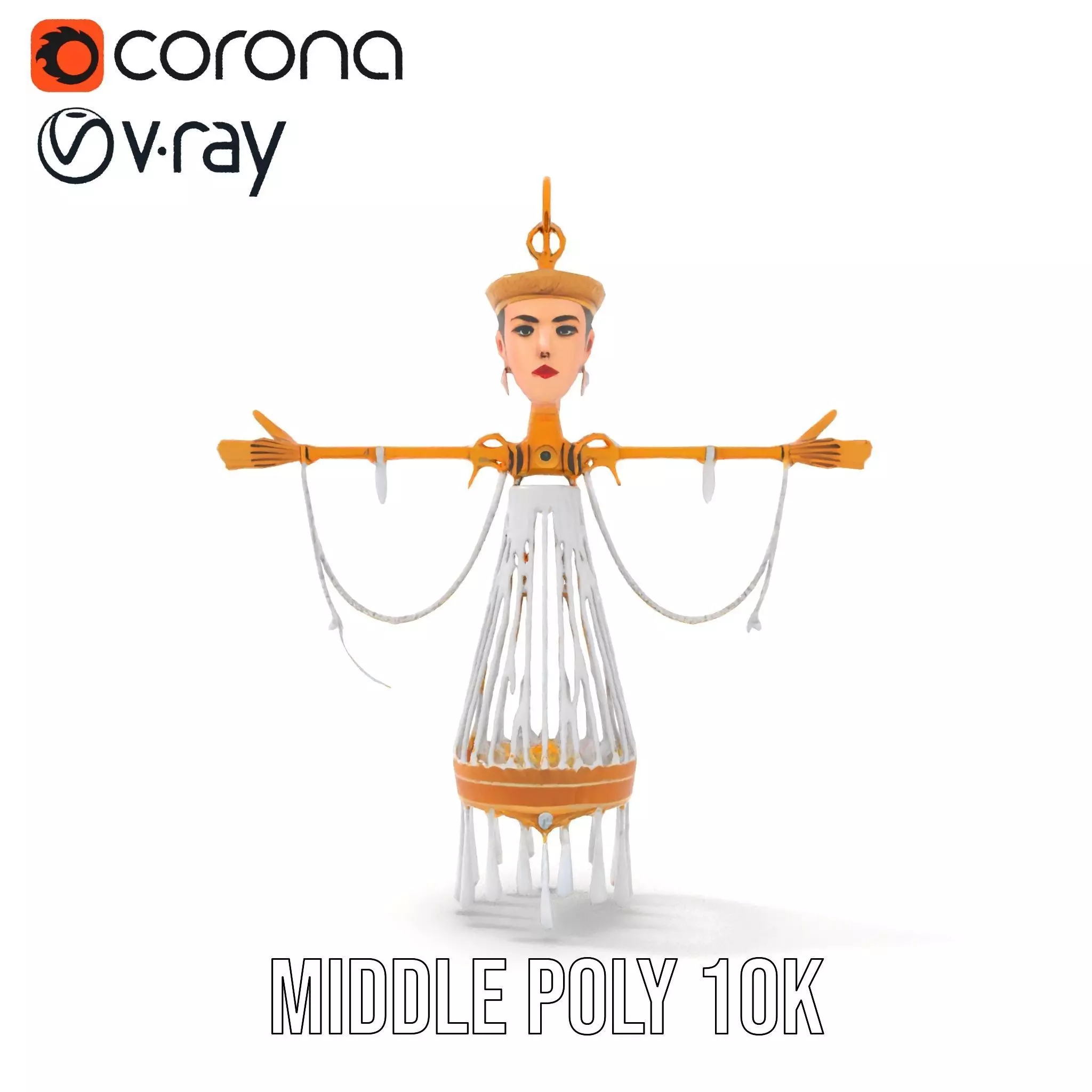 Elegant Crystal Chandelier model pack Low-poly 3D model_6