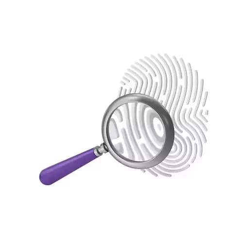 Magnify Glass Finger Print