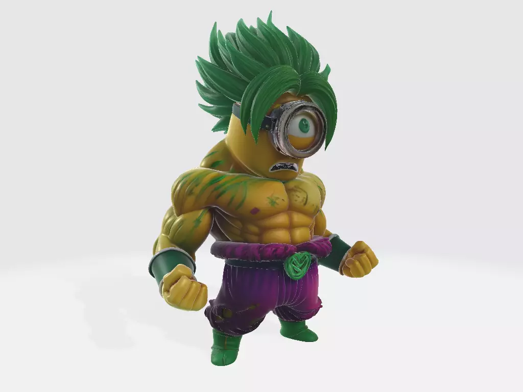 Minions Dragon Ball Z Broly 3D print model_0