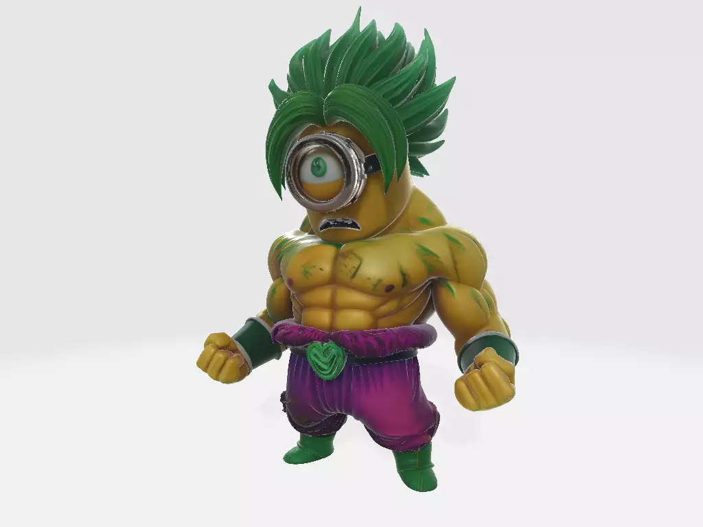 Minions Dragon Ball Z Broly 3D print model_1