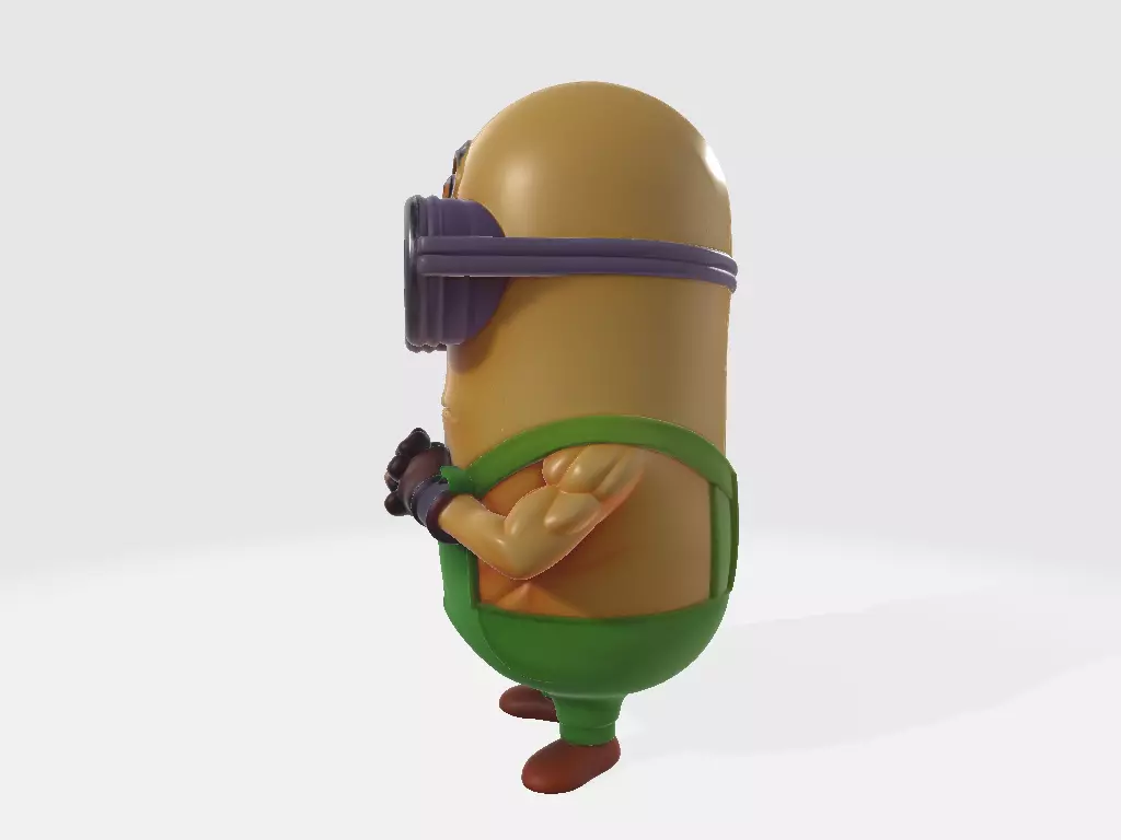 Minions Dragon Ball Z Tenshinhan 3D print model_2