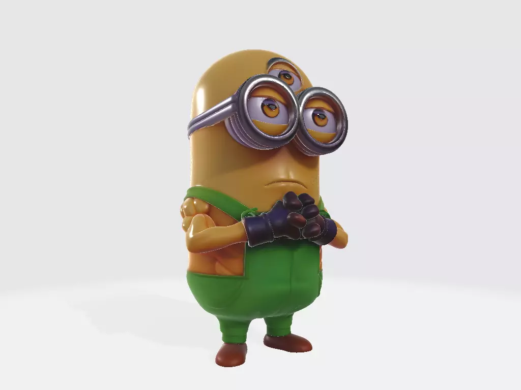 Minions Dragon Ball Z Tenshinhan 3D print model_5