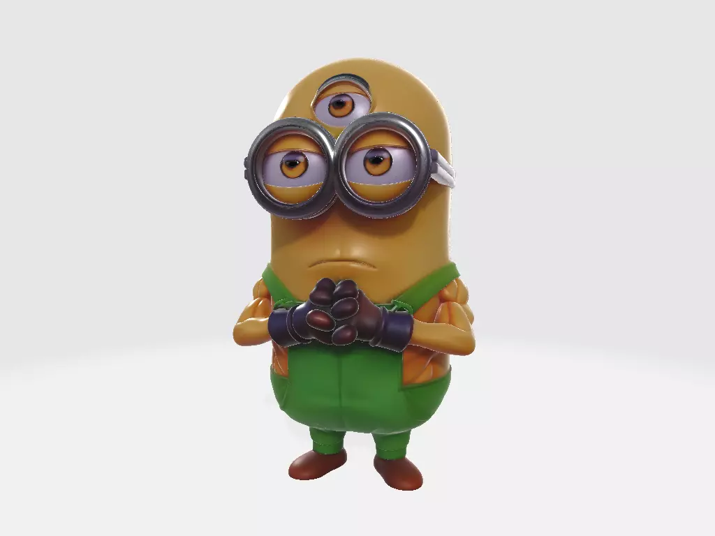 Minions Dragon Ball Z Tenshinhan 3D print model_1