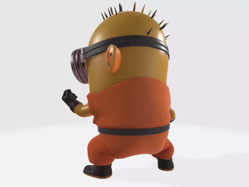 Minions Dragon Ball Z Kuririn 3D print model_2