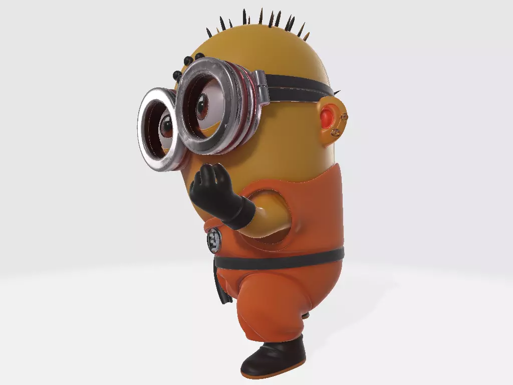 Minions Dragon Ball Z Kuririn 3D print model_1