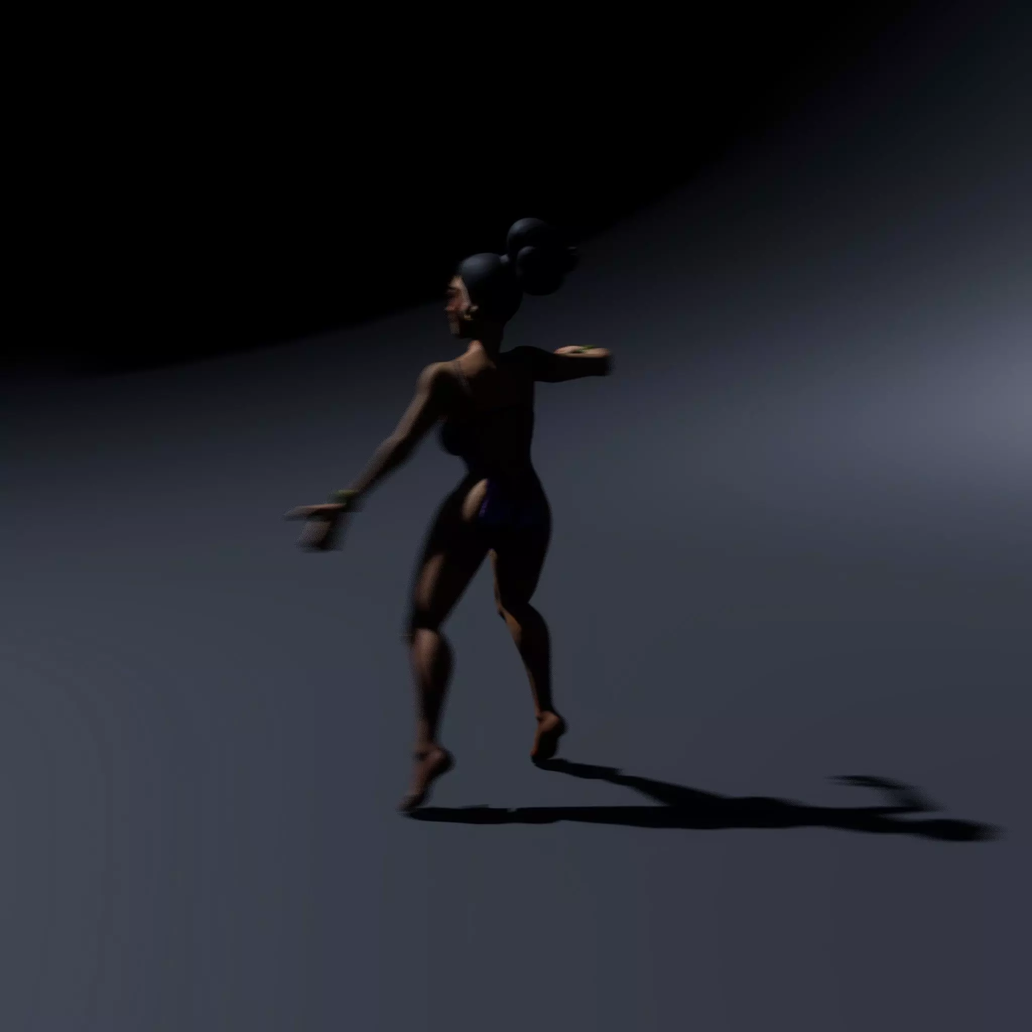 Elegant Purple Character model pack Low-poly 3D model_34