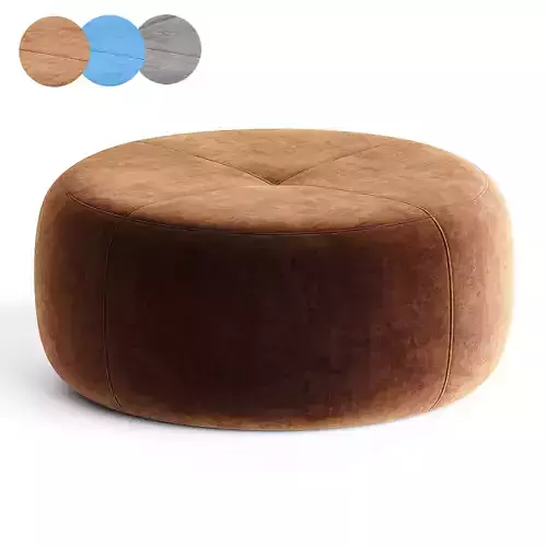 stone medium pouf