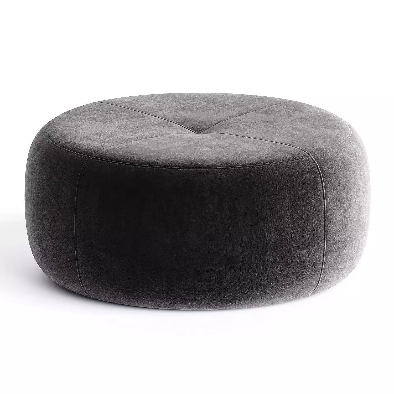 stone medium pouf 3D model_2