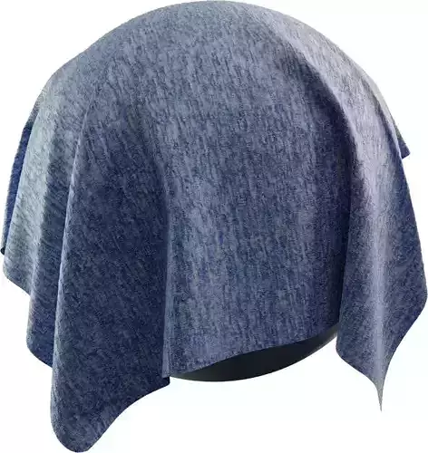 Heathered Blue Knit Fabric