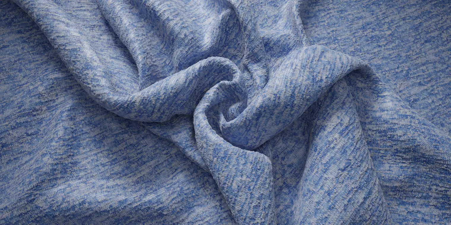 Heathered Blue Knit Fabric Texture_1