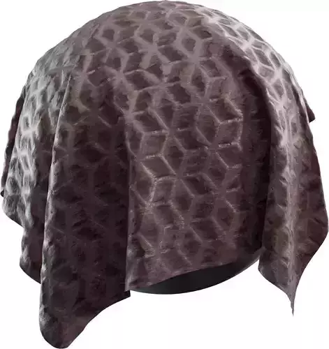 Embossed Velvet Hexagon