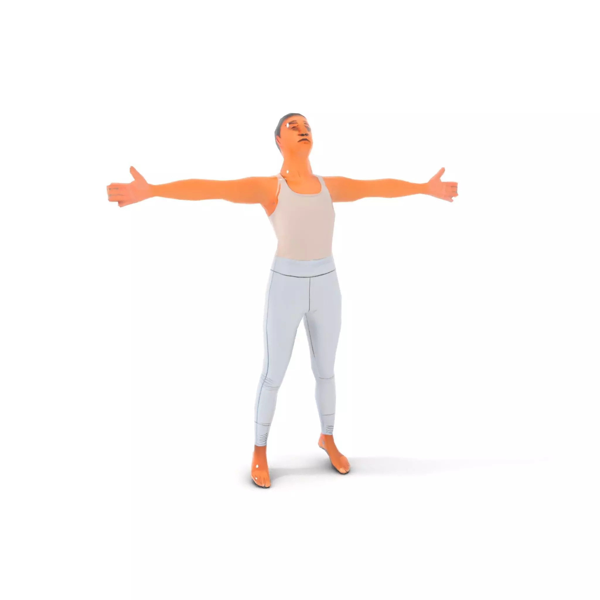 Silver Athletic Outfit model pack Low-poly 3D model_25