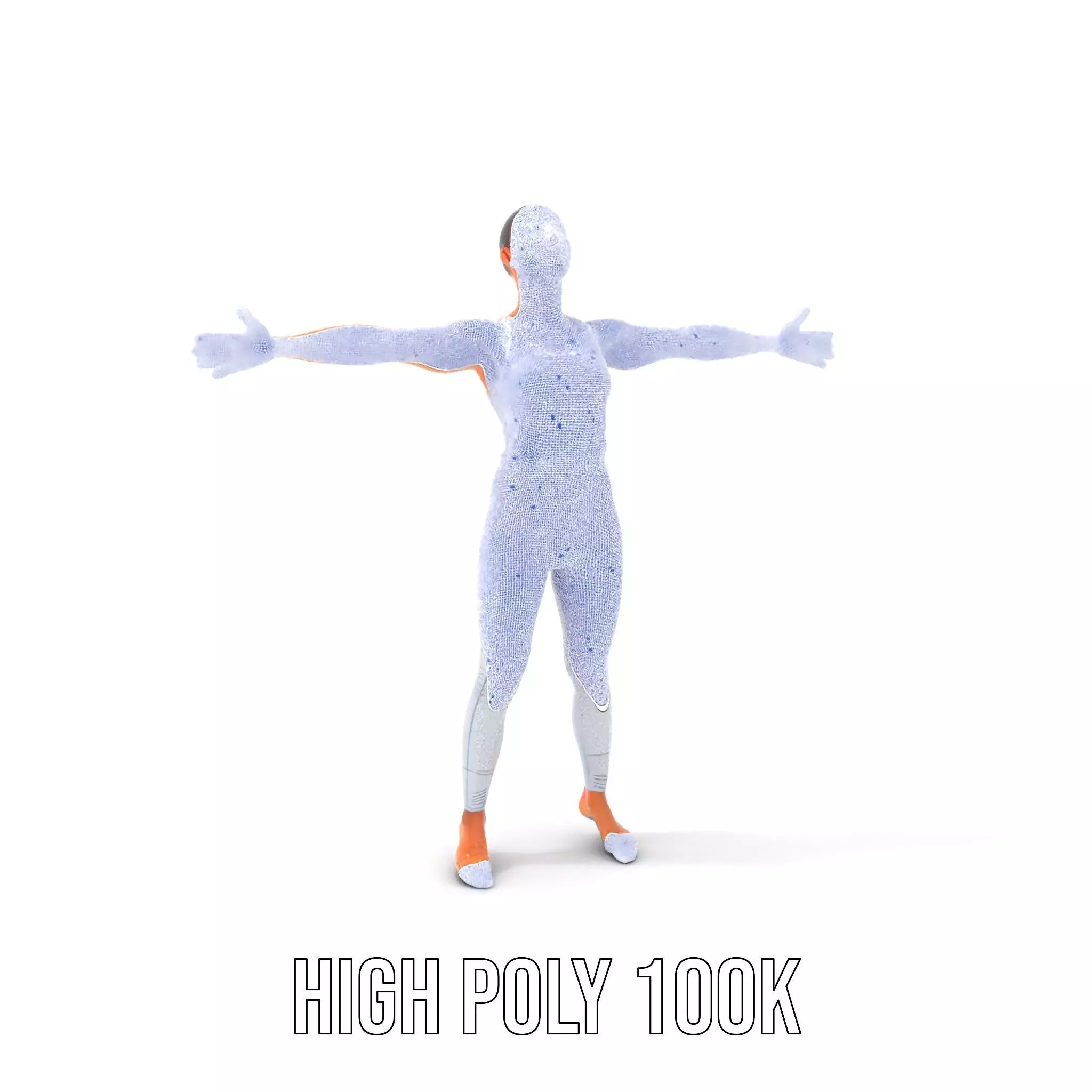 Silver Athletic Outfit model pack Low-poly 3D model_4
