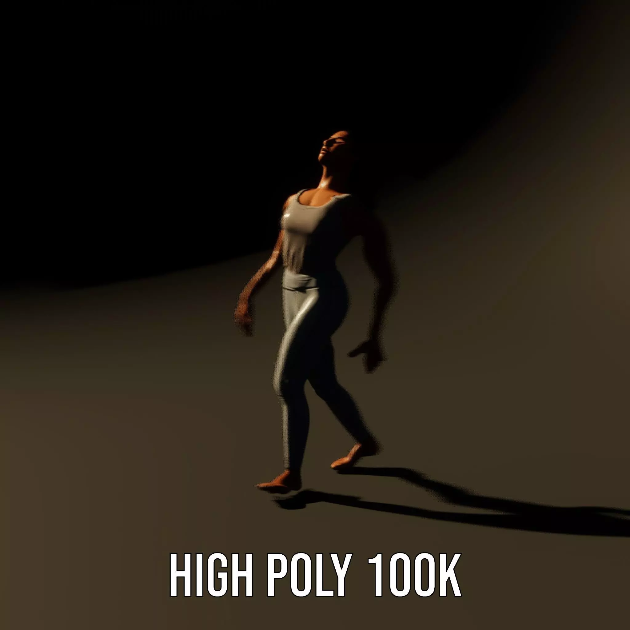 Silver Athletic Outfit model pack Low-poly 3D model_8