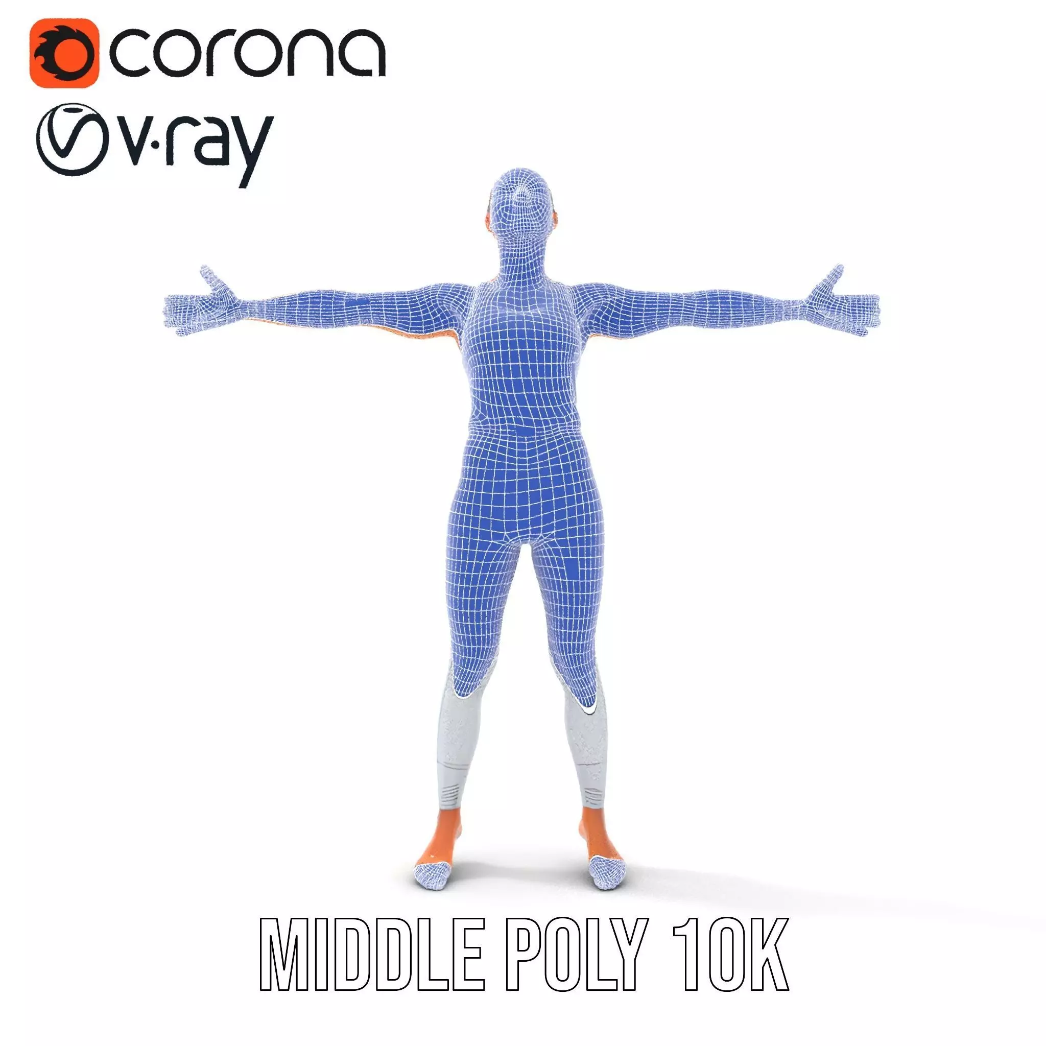 Silver Athletic Outfit model pack Low-poly 3D model_18