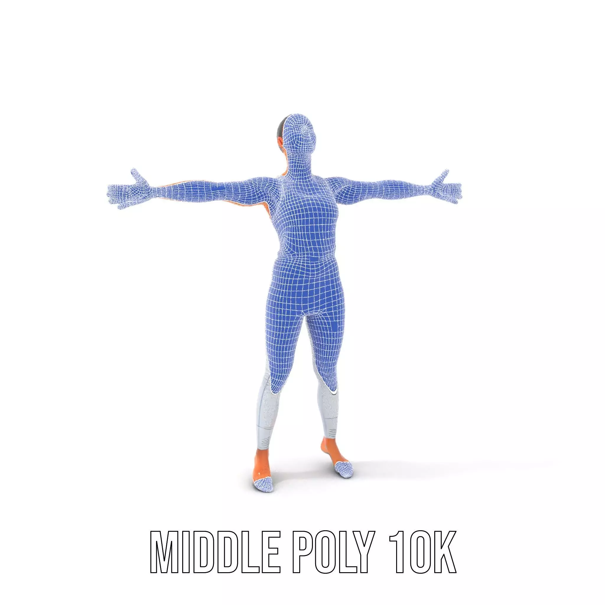 Silver Athletic Outfit model pack Low-poly 3D model_27