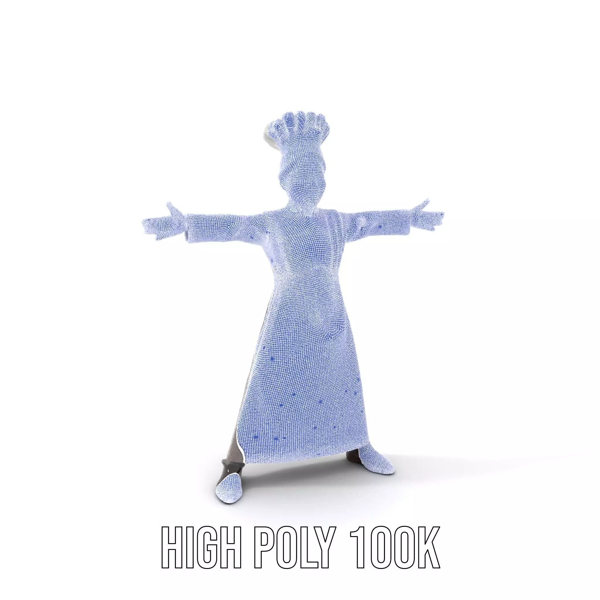 Young Chef Attire model pack Low-poly 3D model_4