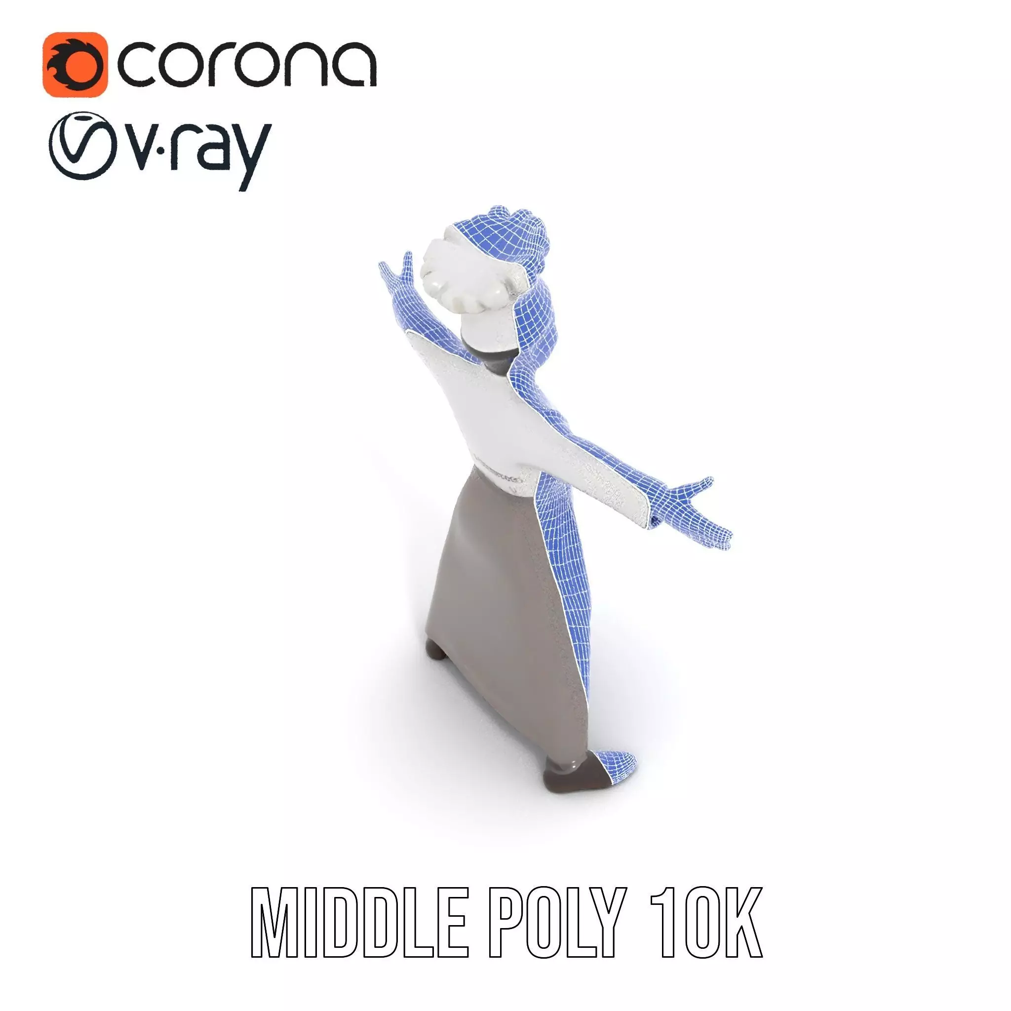 Young Chef Attire model pack Low-poly 3D model_27