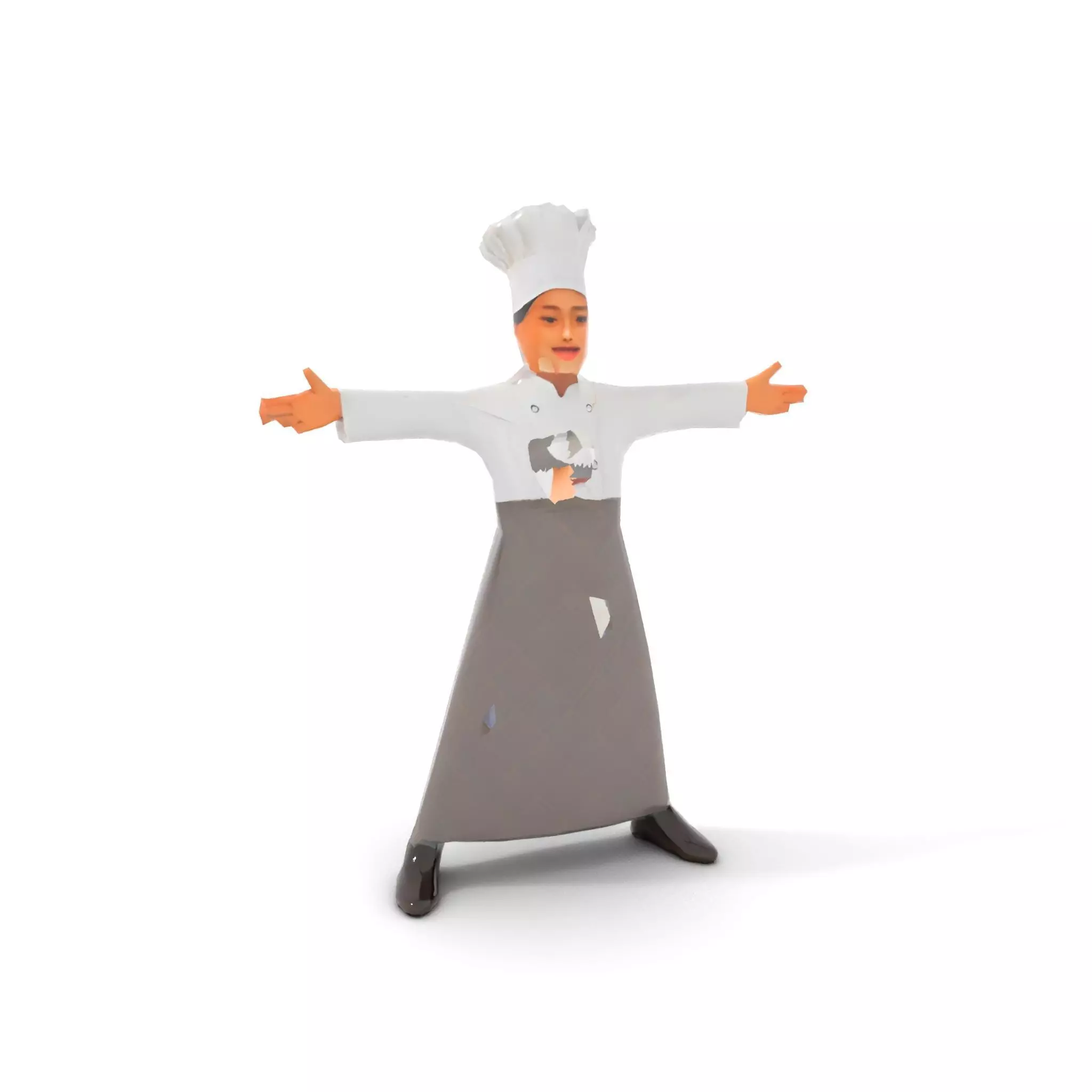 Young Chef Attire model pack Low-poly 3D model_14