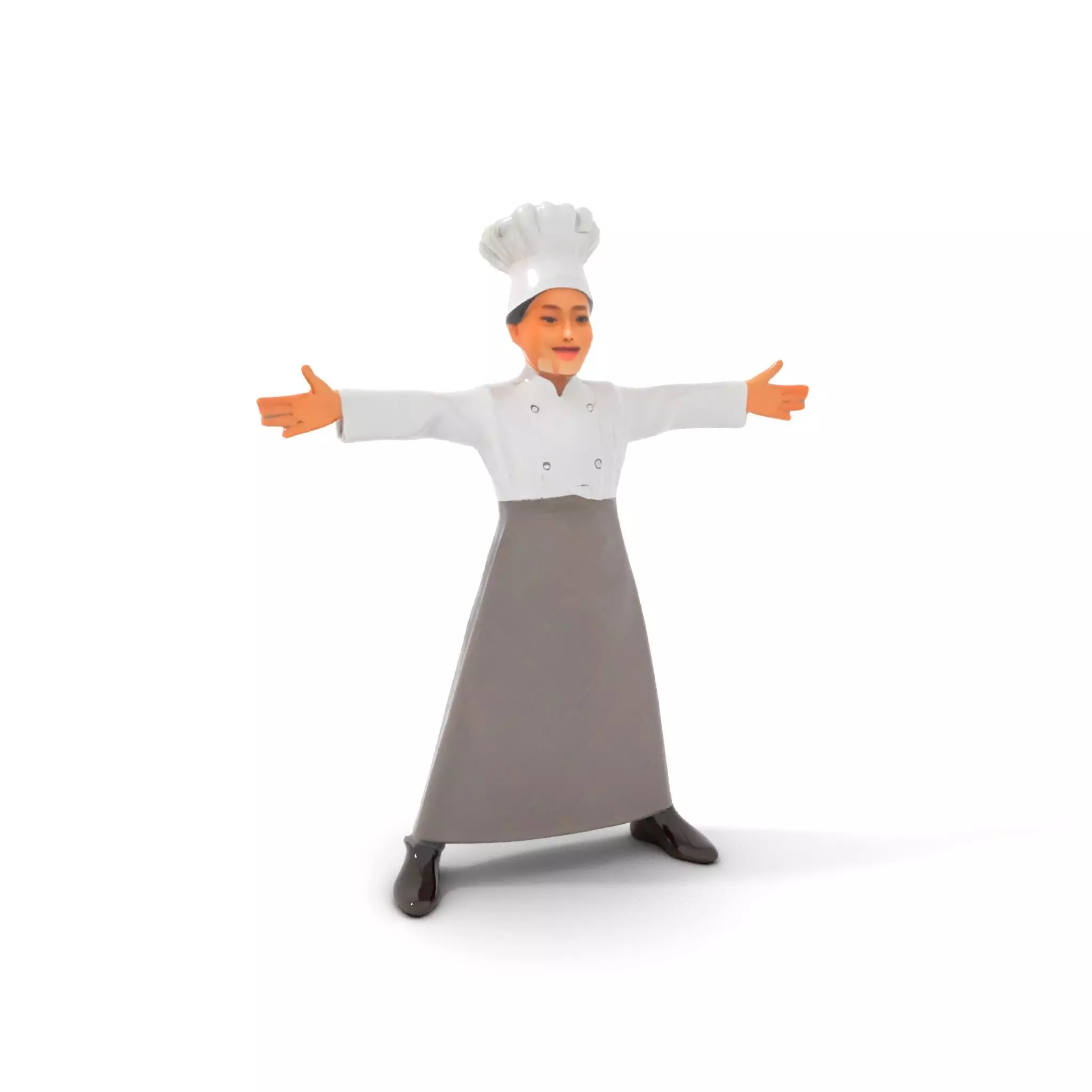 Young Chef Attire model pack Low-poly 3D model_21