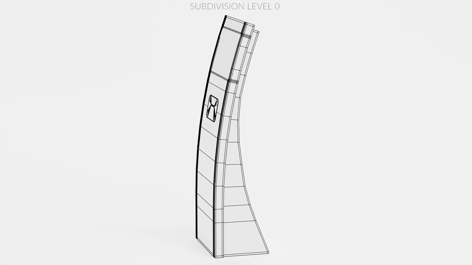 Queue Management System Low-poly 3D model_20