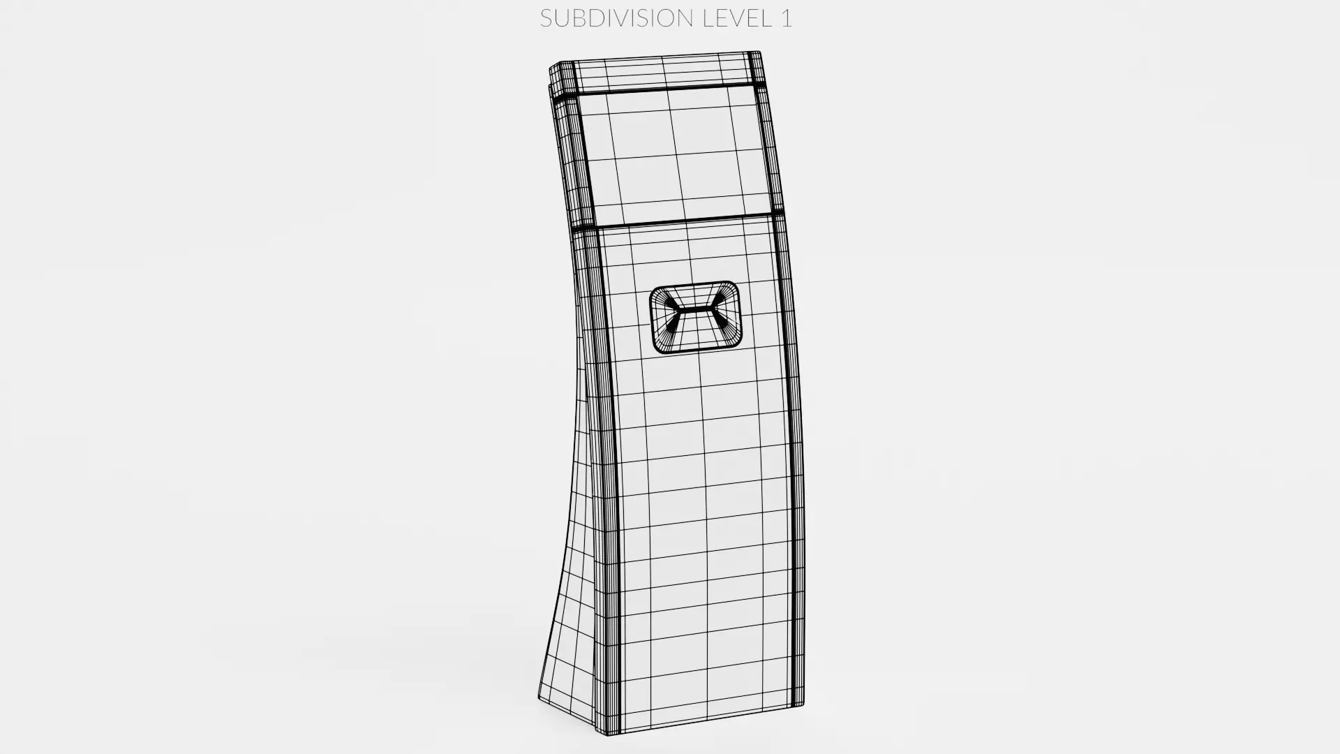 Queue Management System Low-poly 3D model_19