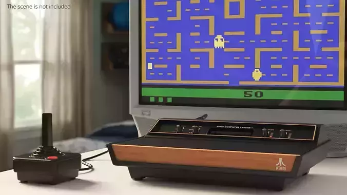 Retro Game Console Atari 2600 3D model Retro Game Console Atari 2600 3D model