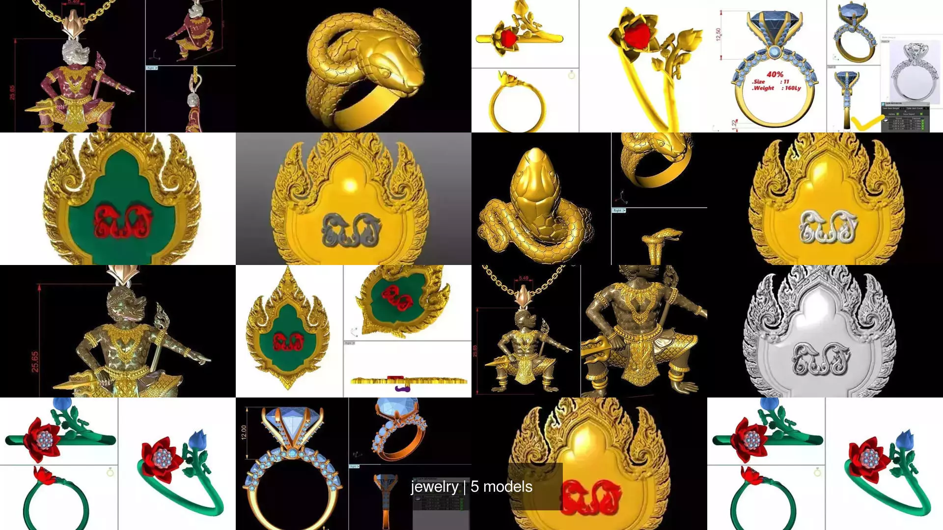 jewelry 3D Model Collection_1