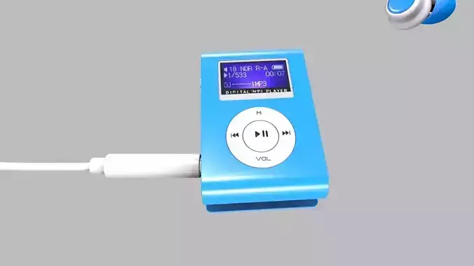 MP3 Player 3D Model