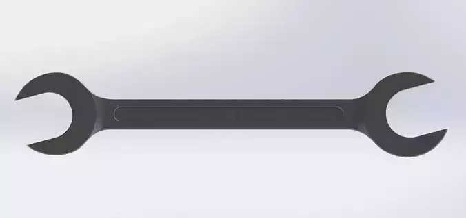 18x19 Wrench Model by HCU TOOLS SolidWorks STEP STL 3D print 