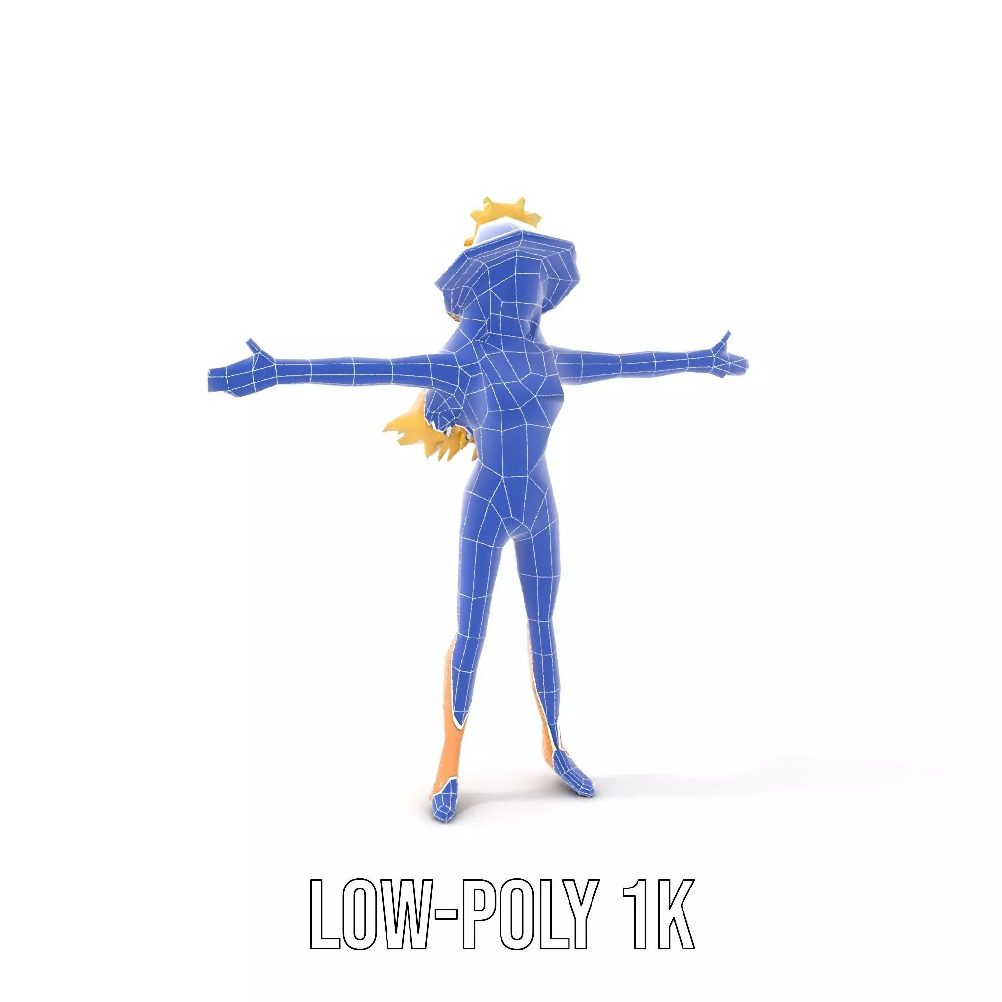 Floral Bikini Mannequin model pack Low-poly 3D model_20