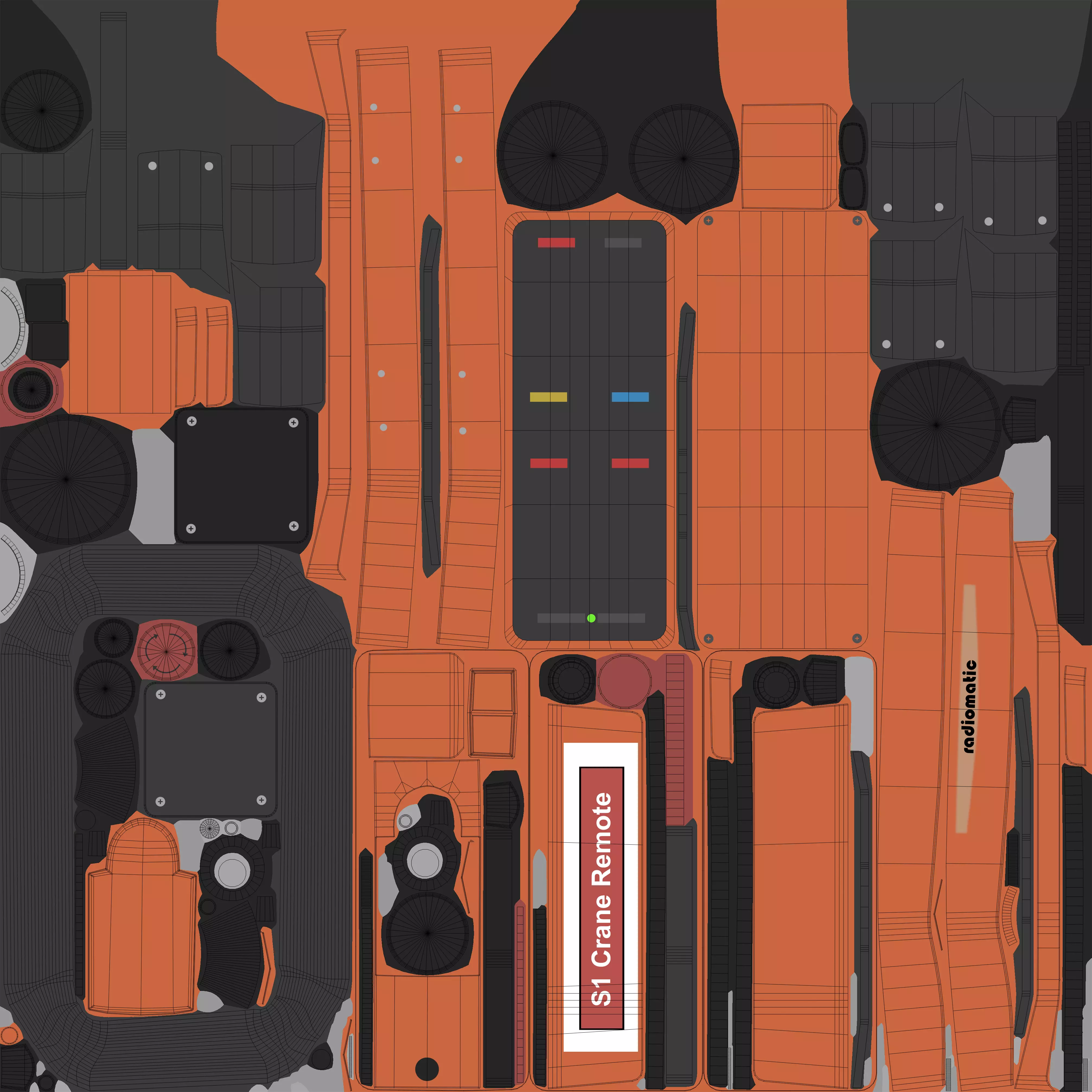 EOT Crane remote 3D model_18