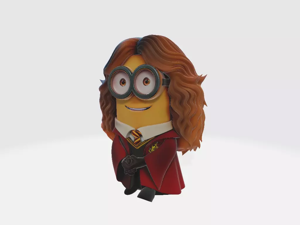 Minions HP Hermione Granger 3D print model_1