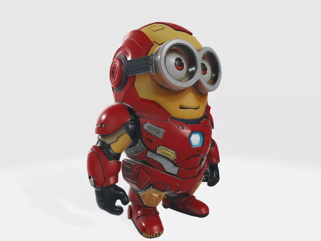 Minions Marvel Ironman 3D print model_5