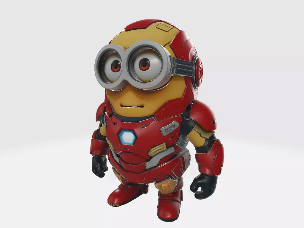 Minions Marvel Ironman 3D print model_1