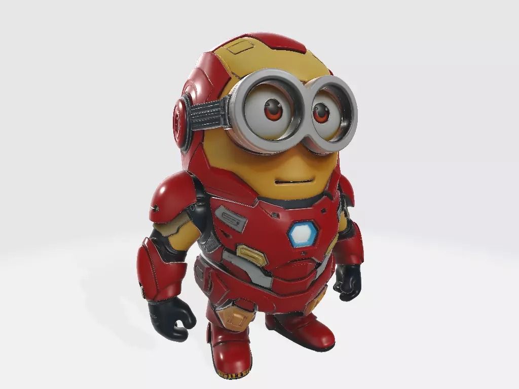 Minions Marvel Ironman 3D print model_0