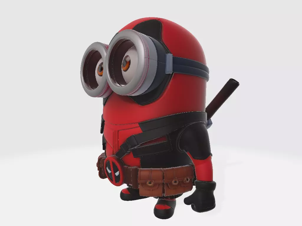 Minions Marvel Deadpool 3D print model_1