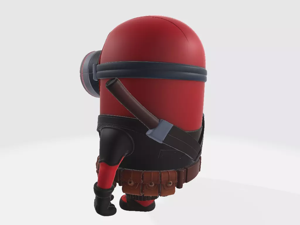 Minions Marvel Deadpool 3D print model_2