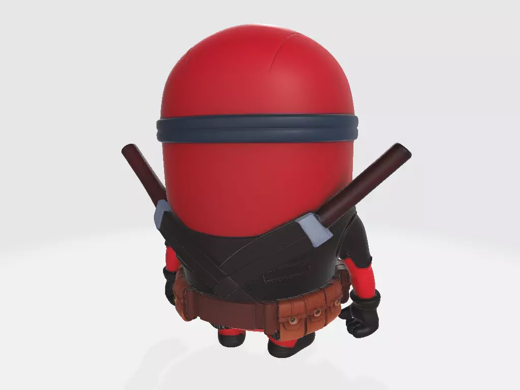 Minions Marvel Deadpool 3D print model_3