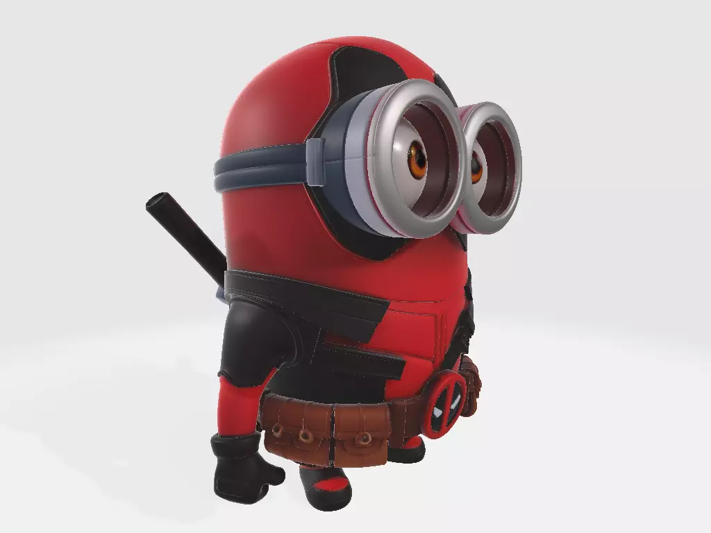Minions Marvel Deadpool 3D print model_4