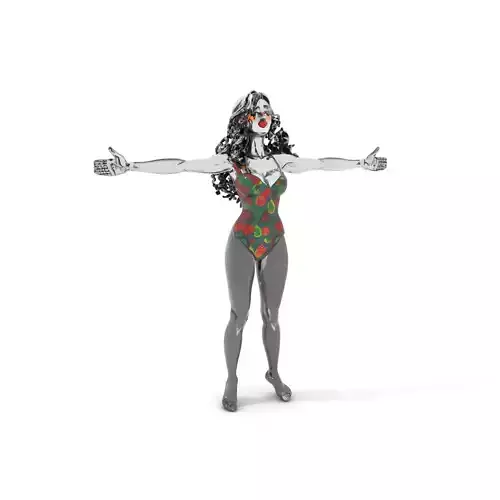 Colorful Swimsuit Character model pack Low-poly 3D model