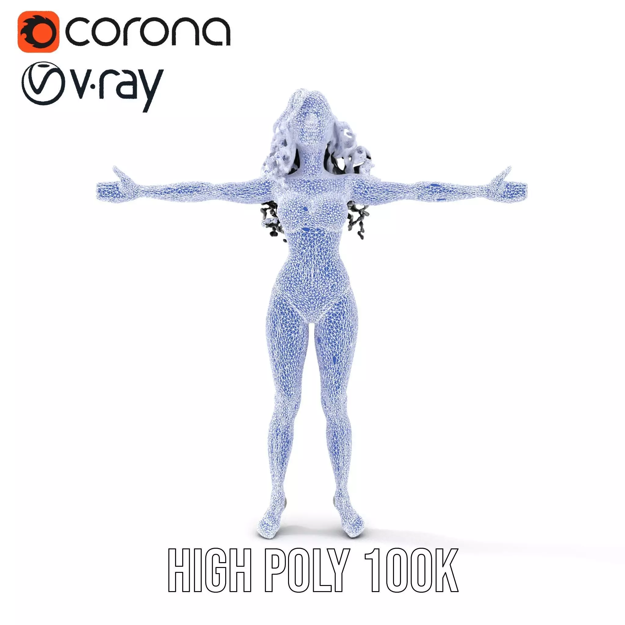 Colorful Swimsuit Character model pack Low-poly 3D model_34