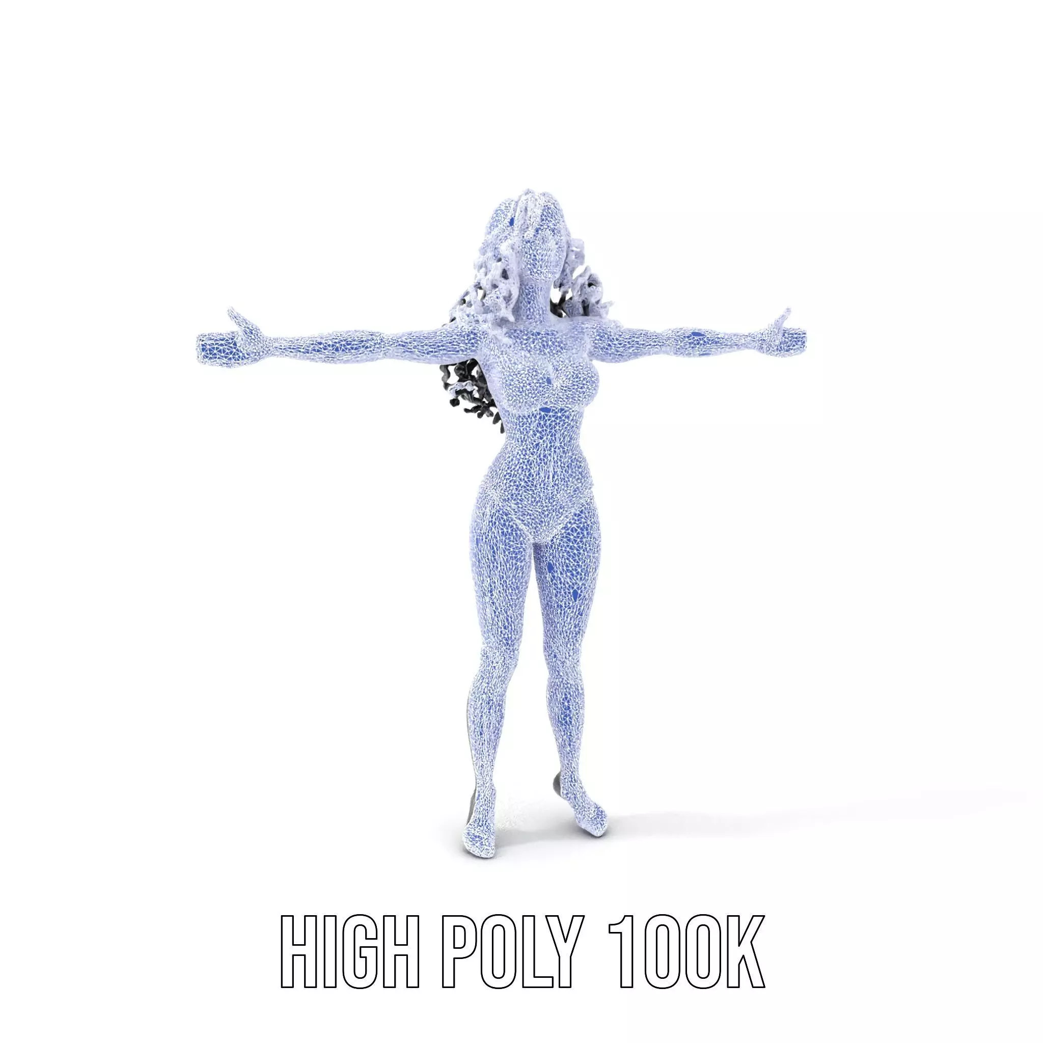 Colorful Swimsuit Character model pack Low-poly 3D model_11