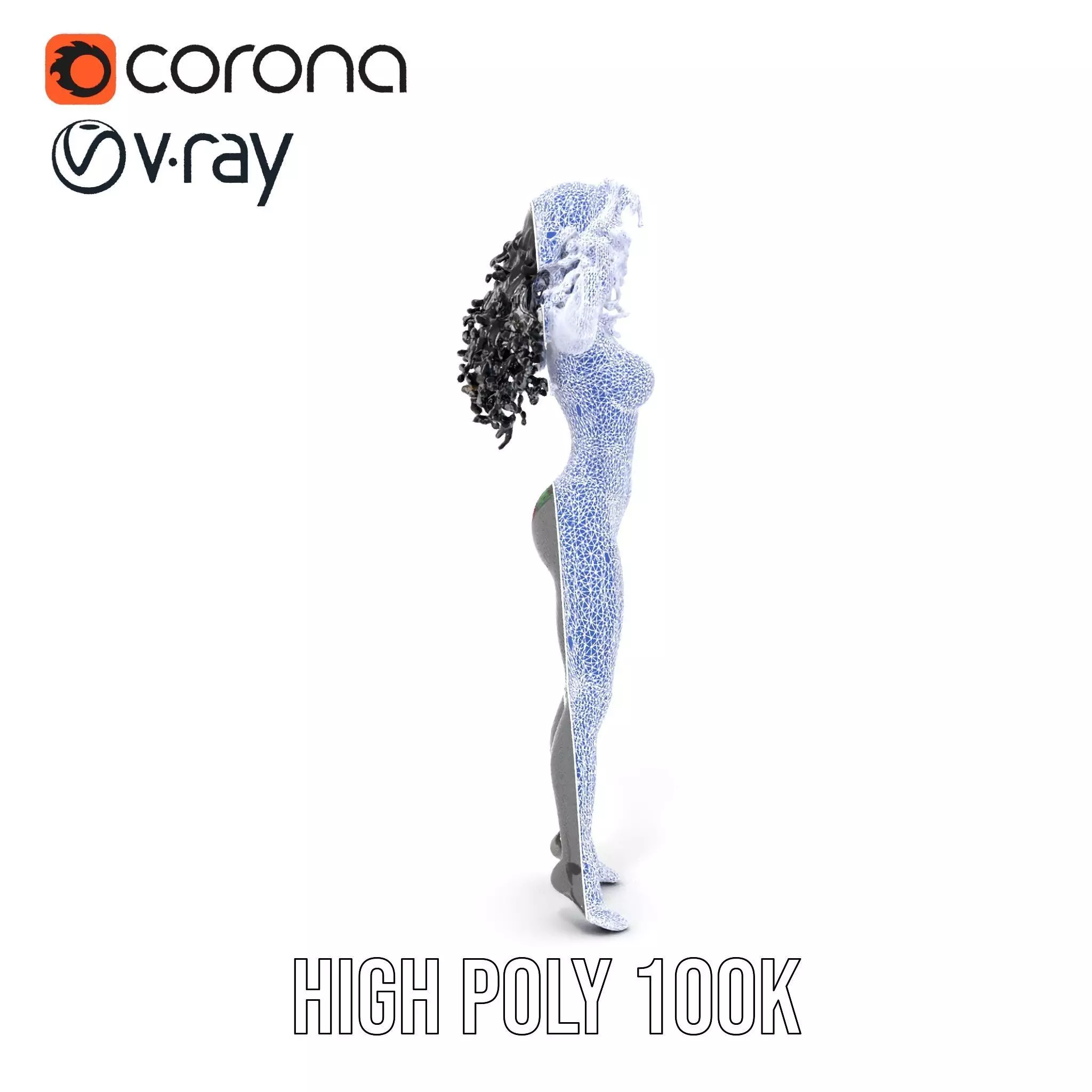 Colorful Swimsuit Character model pack Low-poly 3D model_29