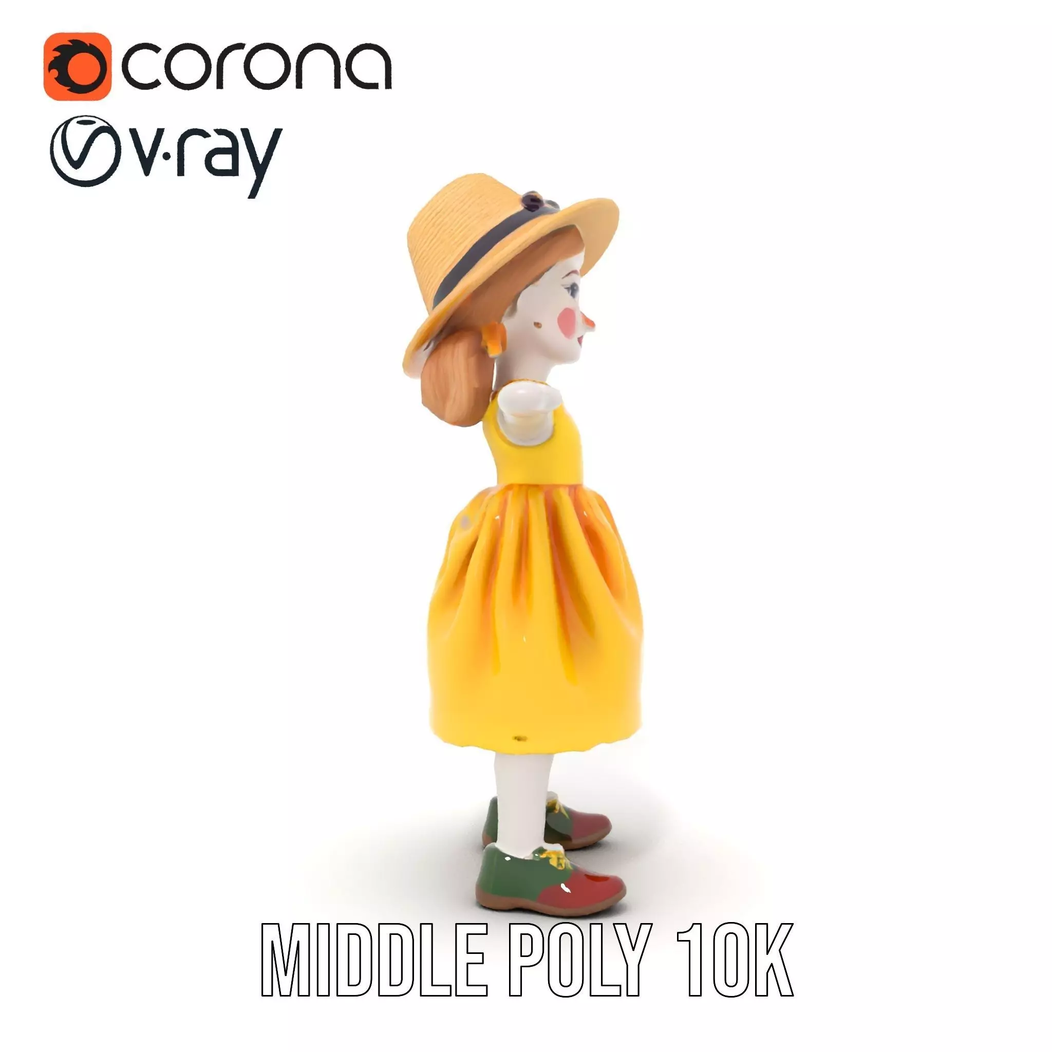 Sunny Doll Dress model pack Low-poly 3D model_27