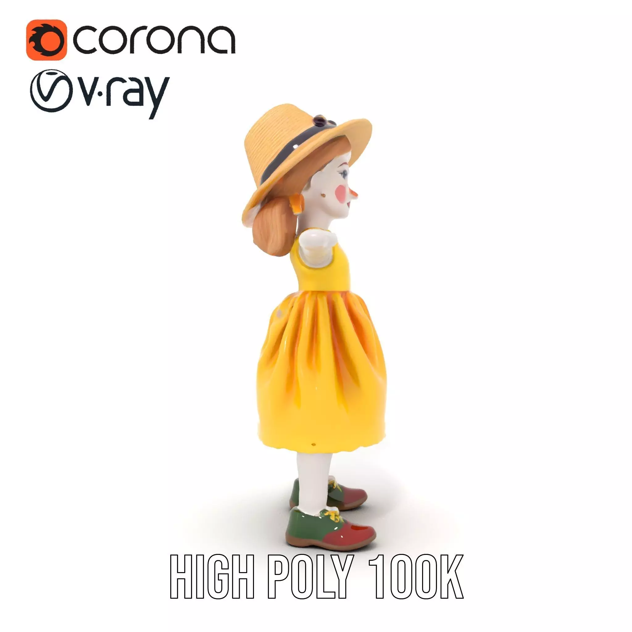 Sunny Doll Dress model pack Low-poly 3D model_20