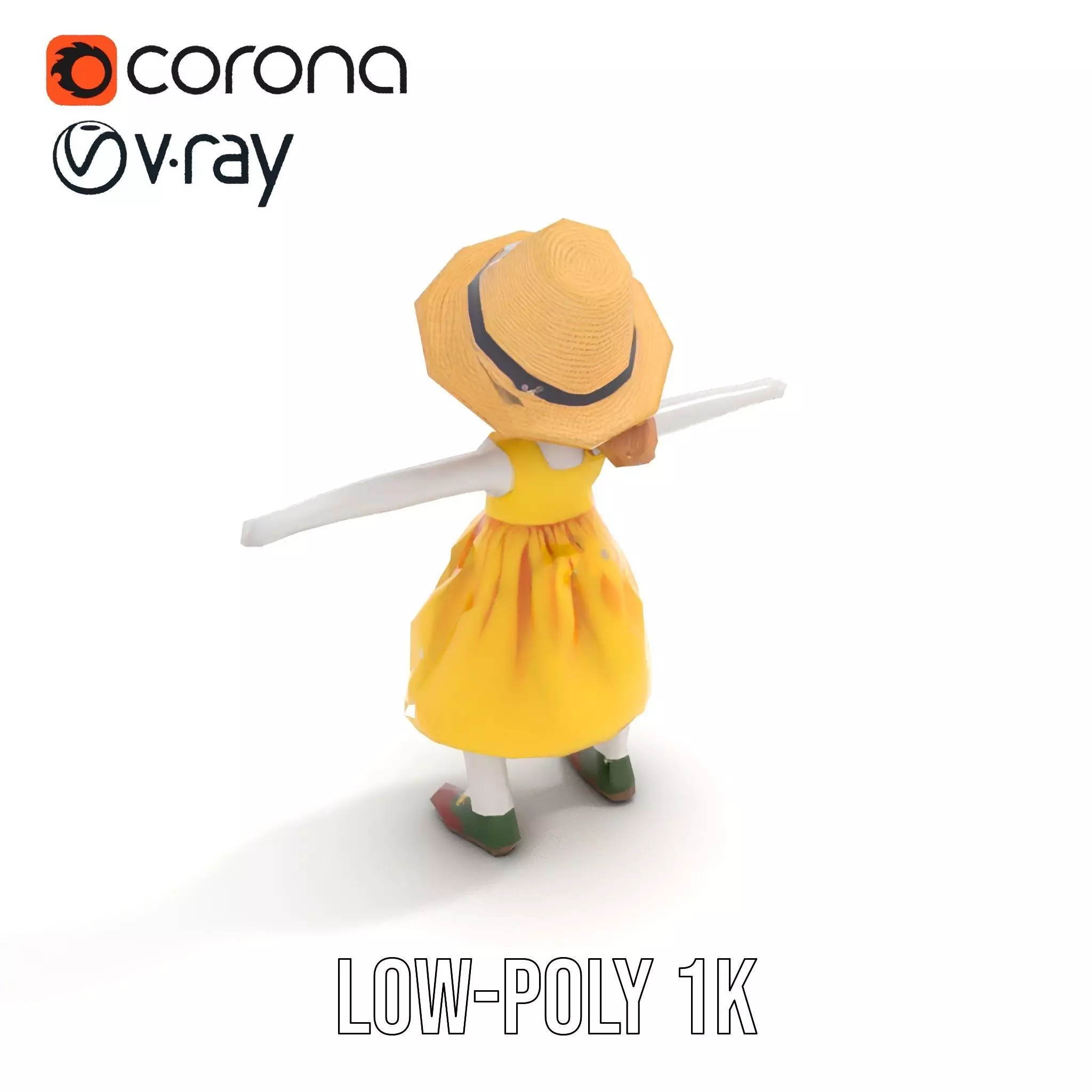 Sunny Doll Dress model pack Low-poly 3D model_28