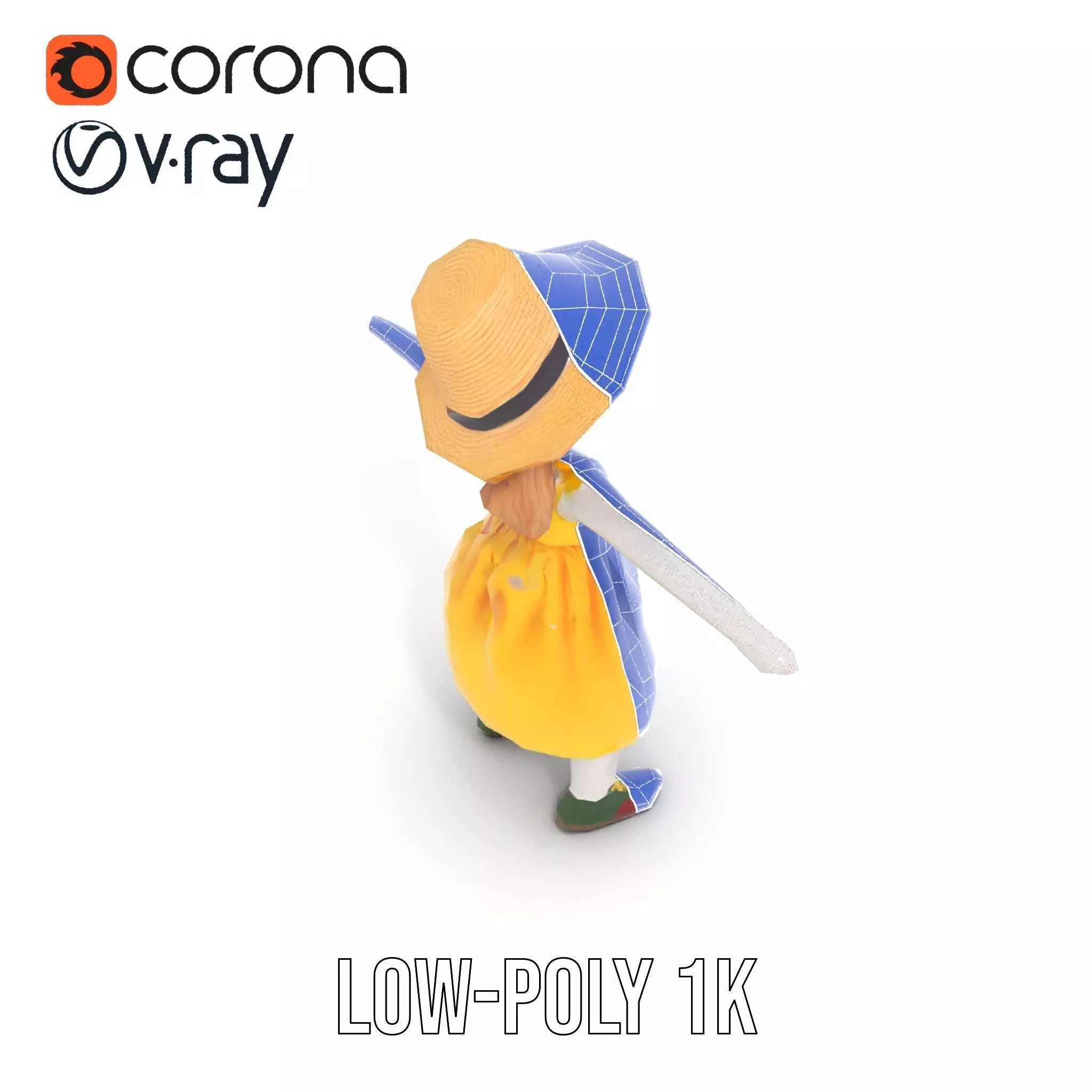 Sunny Doll Dress model pack Low-poly 3D model_25